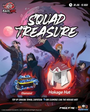 Ilustrasi klaim reward game Free Fire FF. [Instagram]